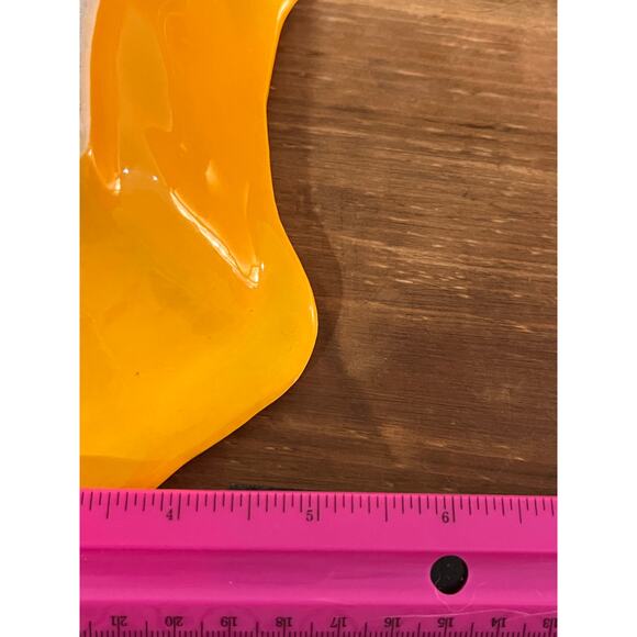 Vintage California Pottery Leaf Dish – CALIF. USA 48 Yellow Ceramic Fall Decor - Picture 12 of 12